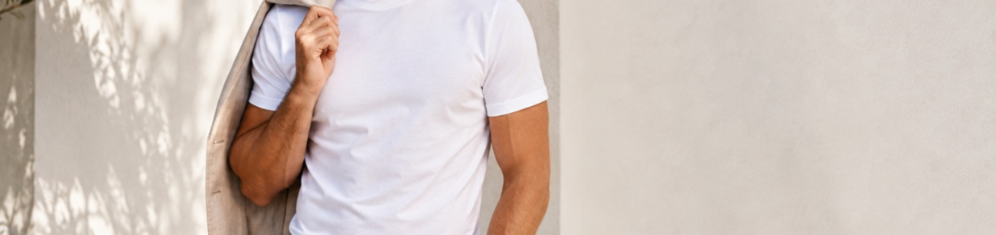 Wit T-shirt voor heren